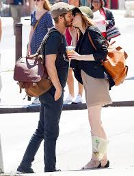 Emma Stone and Andrew Garfield engaging in PDA before their 'break'.