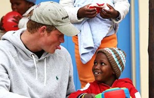 Prince Harry seems to be a natural with children.