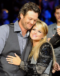 Miranda Lambert and Blake Shelton during happier times. The couple announced their divorce on July 20.