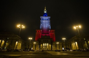 Palace of culture and science in Warsaw. Photo By: KRYSTIAN DOBUSZYNSKI/NURPHOTO